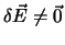 $\delta \vec E \neq \vec 0$