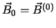 $\vec B_{0} =
\vec B^{(0)}$