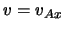 $v = v_{Ax}$